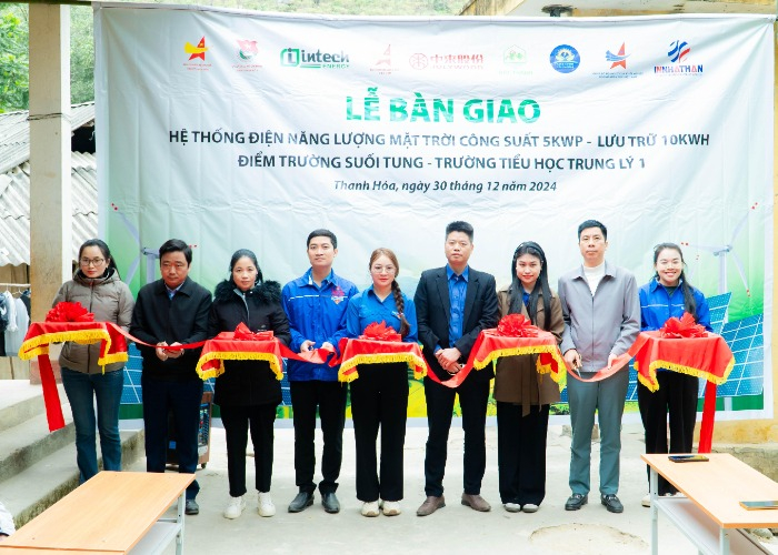 Intech Group đồng hành trao tặng công trình điện mặt trời tại điểm trường Suối Tung