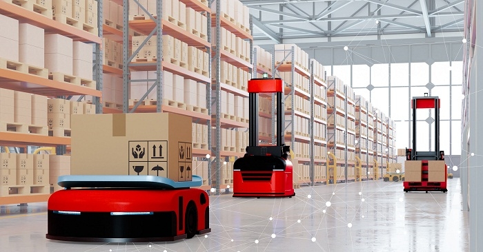 Các ứng dụng điển hình Xe tự hành AGV của Intech Group