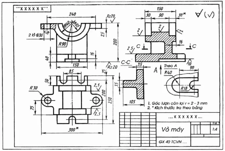 Bản vẽ kỹ thuật Bản vẽ kỹ thuật