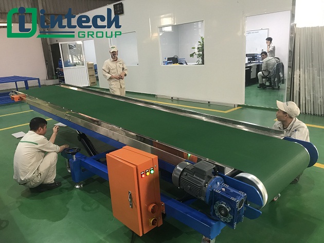 Lắp đặt băng tải