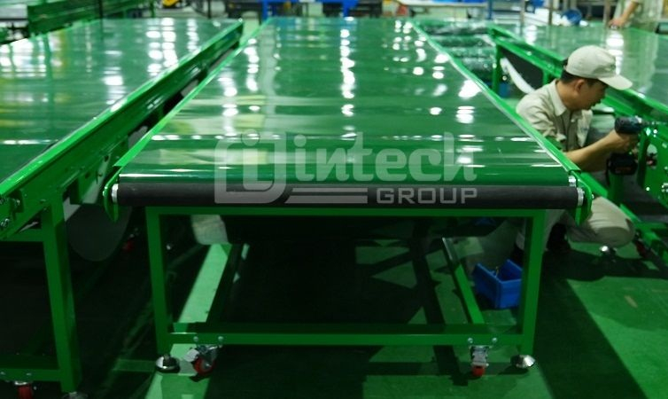 Băng tải nhựa PVC chi phí thấp, dễ bảo trì Băng tải nhựa PVC chi phí thấp, dễ bảo trì