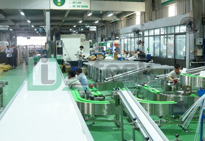Băng tải pvc trắng đảm bảo an toàn vệ sinh trong các ngành thực phẩm