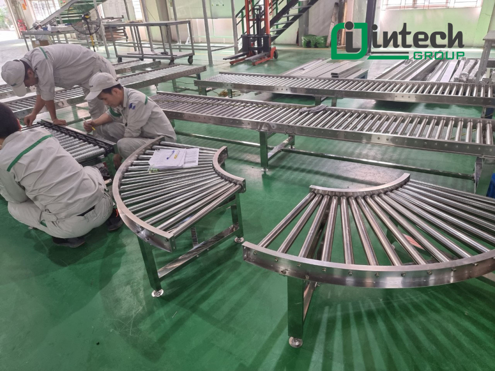 Con lăn băng tải Inox