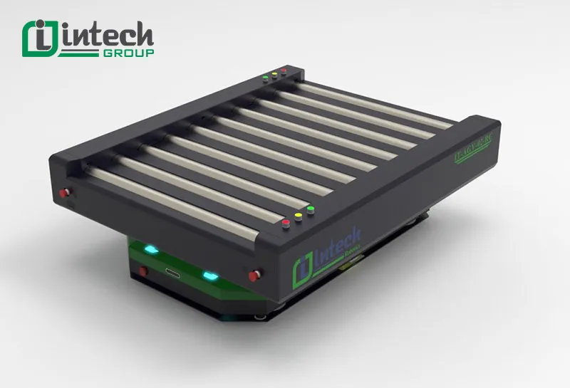 Xe tự hành AGV tích hợp băng tải