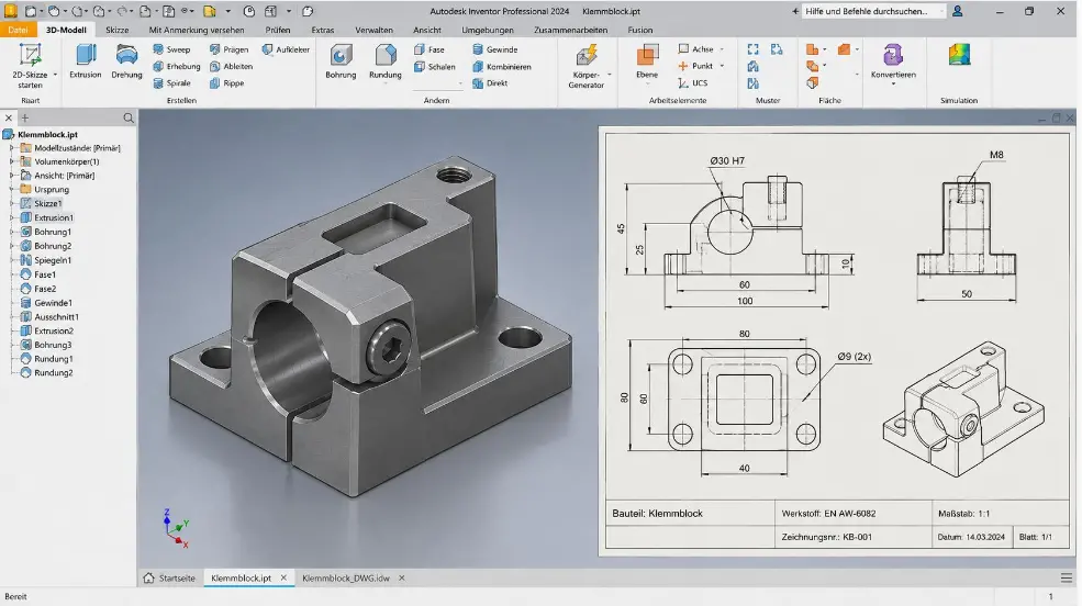 Thiết kế bản vẽ Autodesk Inventor Thiết kế bản vẽ Autodesk Inventor