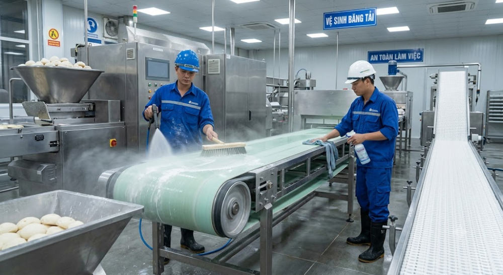 Vệ sinh băng tải Vệ sinh băng tải