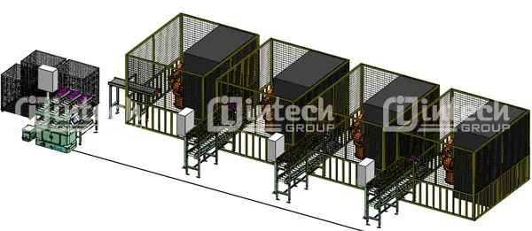 Xe tự hành AGV cho máy đúc Xe tự hành AGV cho máy đúc