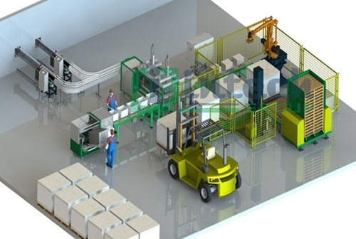 Automatic bottling line