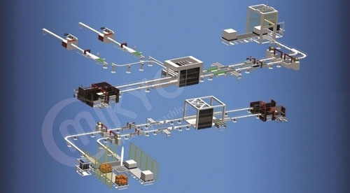 Packing machine line