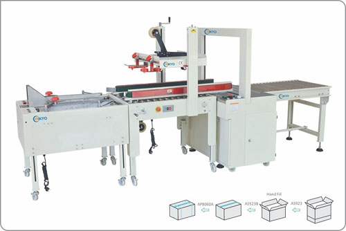 DC2 - gluing cartons with strapping 1 time