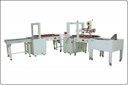 DC3 - Carton Sealing Machine With Strapping 2 Times - Mikyo