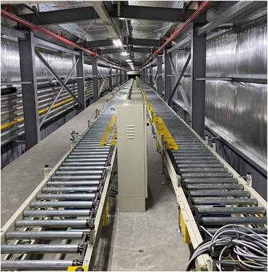 Hệ thống băng tải tự động vận chuyển điều hòa