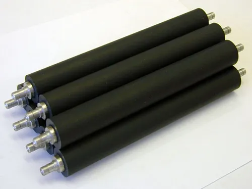 Rubber coated roller